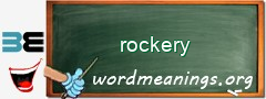 WordMeaning blackboard for rockery